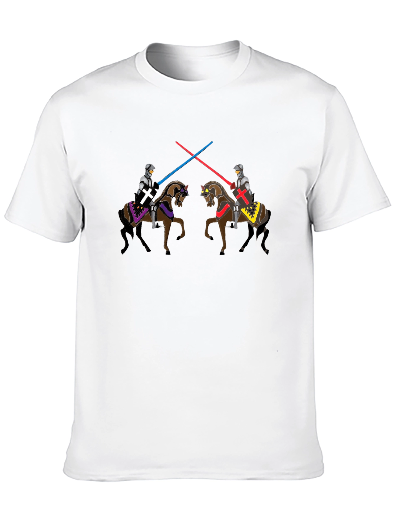 Jousting Knights Lightsaber T-Shirt