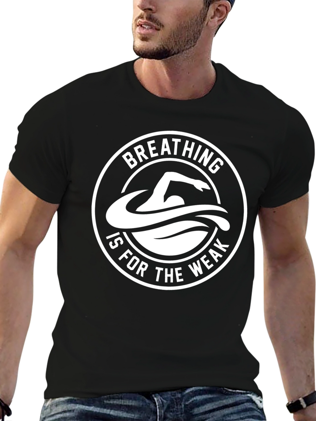 Breathing is for the Weak Swimmer T-Shirt