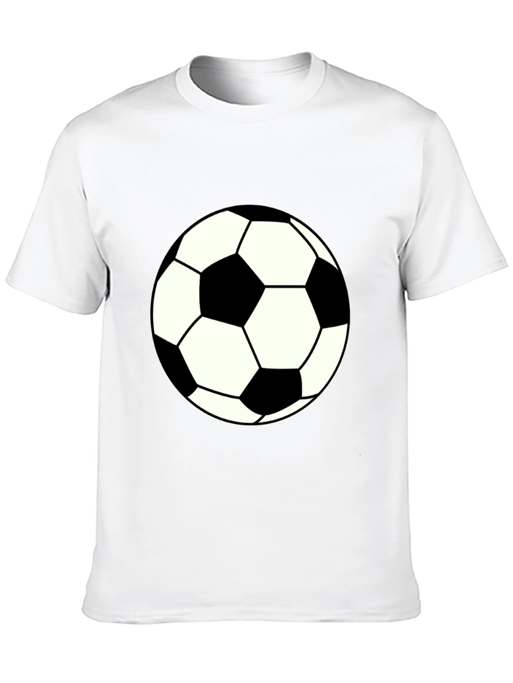 Soccer Ball Graphic Black T-Shirt