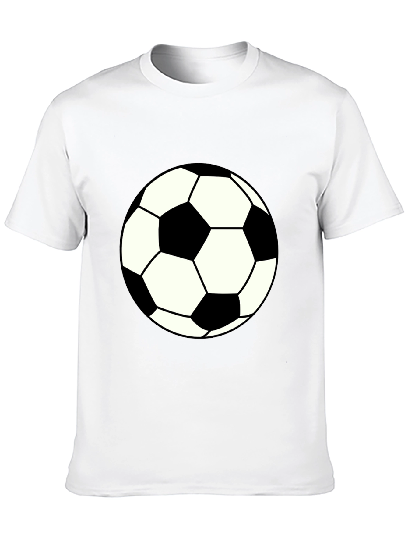 Soccer Ball Graphic Black T-Shirt