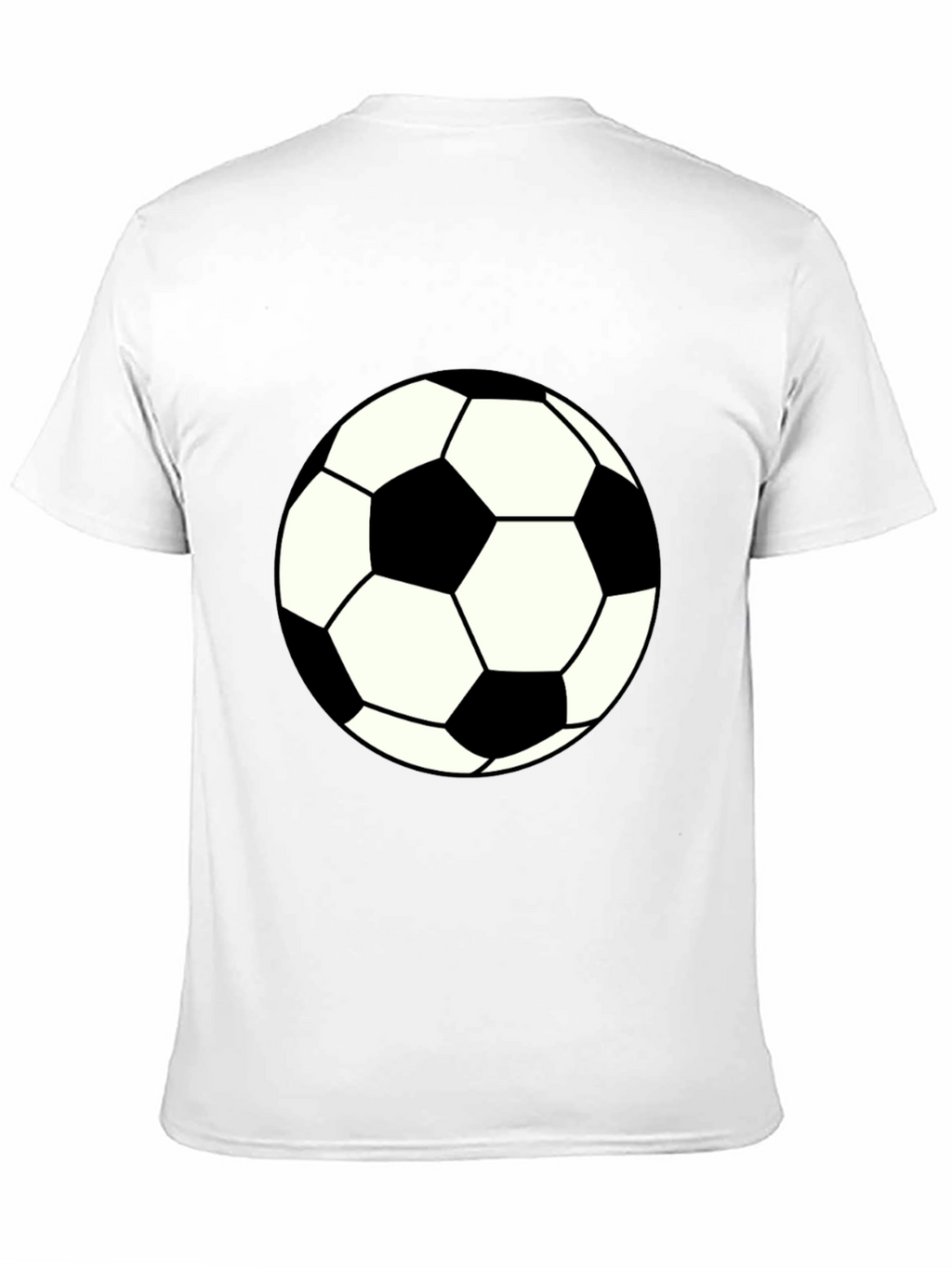 Soccer Ball Graphic Black T-Shirt