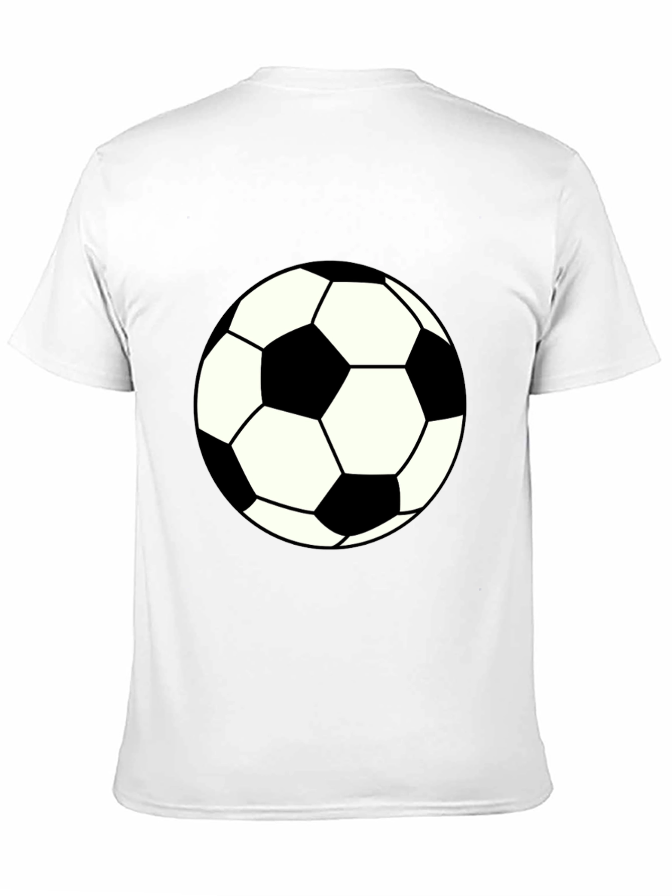 Soccer Ball Graphic Black T-Shirt