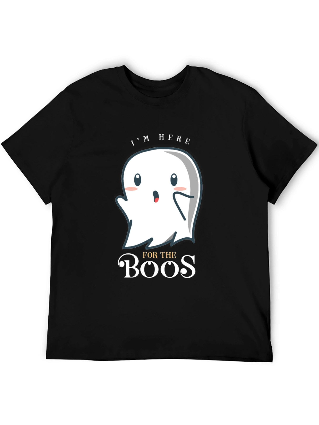 Funny Halloween Ghost T-Shirt - Im Here for the Boos