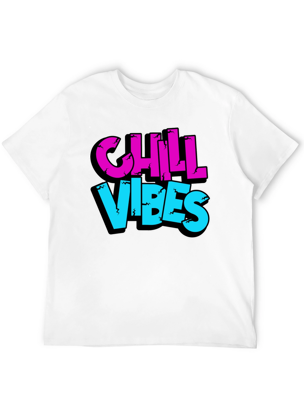Chill Vibes Graphic Tee - Black