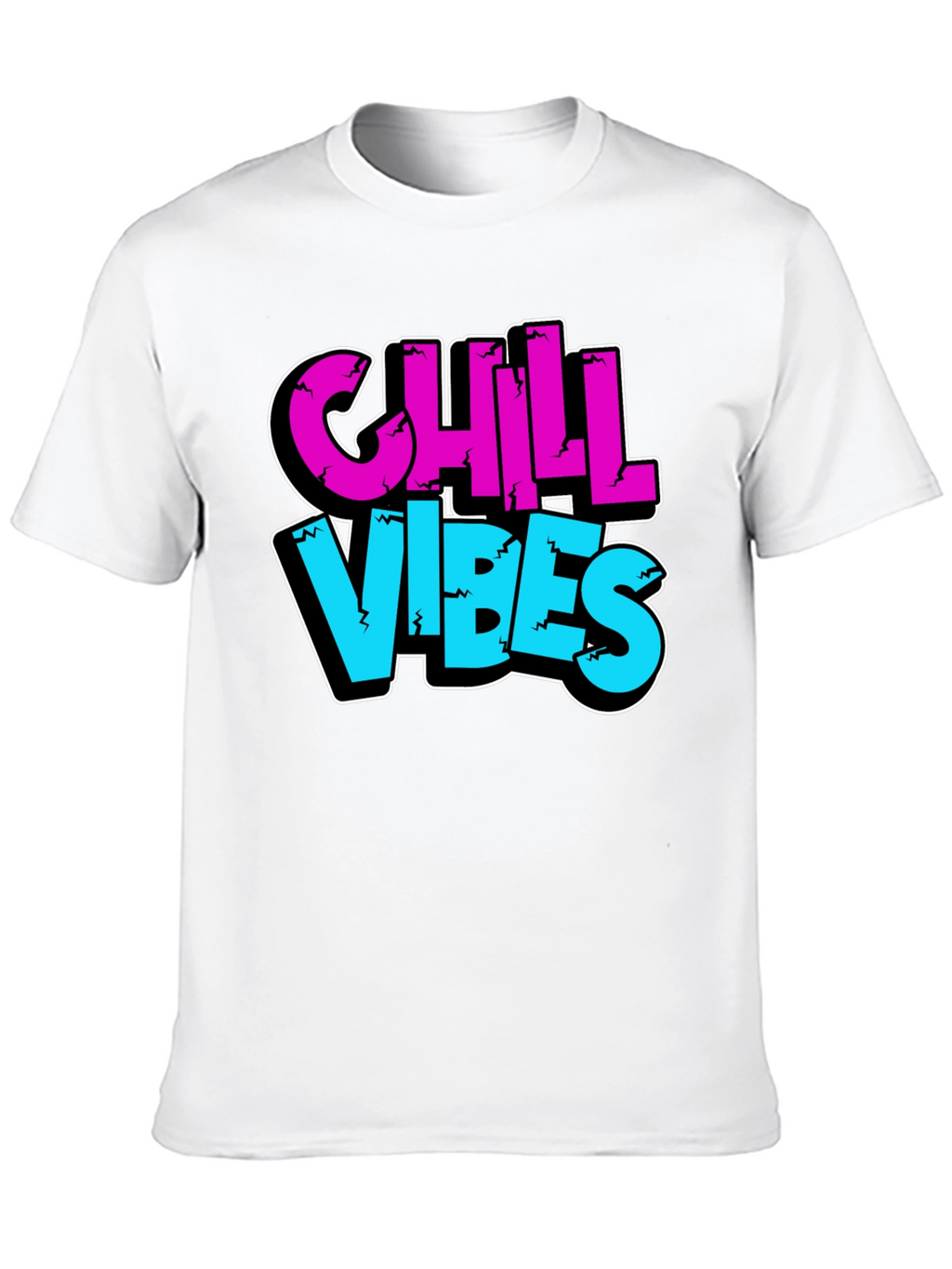 Chill Vibes Graphic Tee - Black