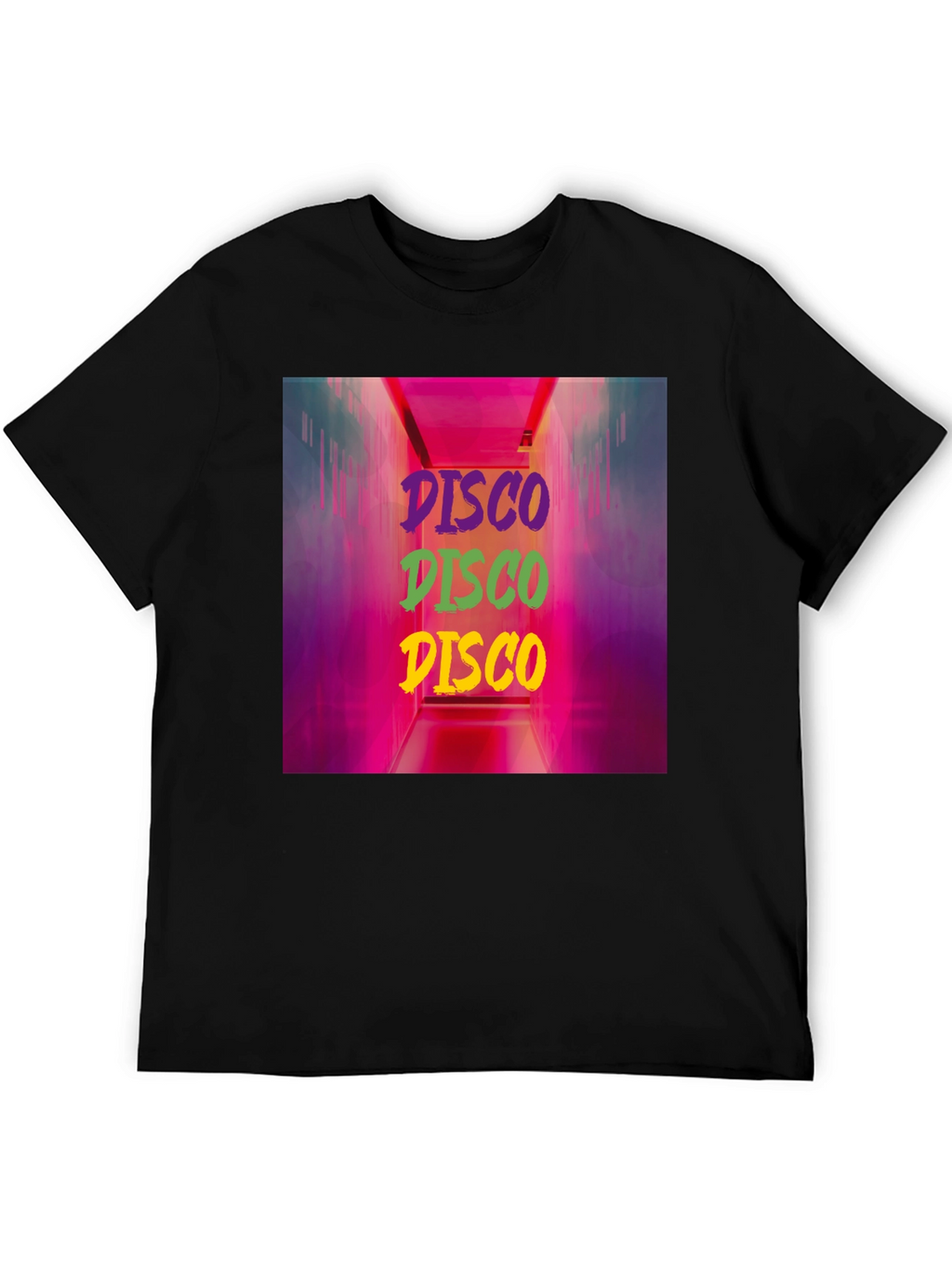 Retro Disco Graphic Print T-Shirt