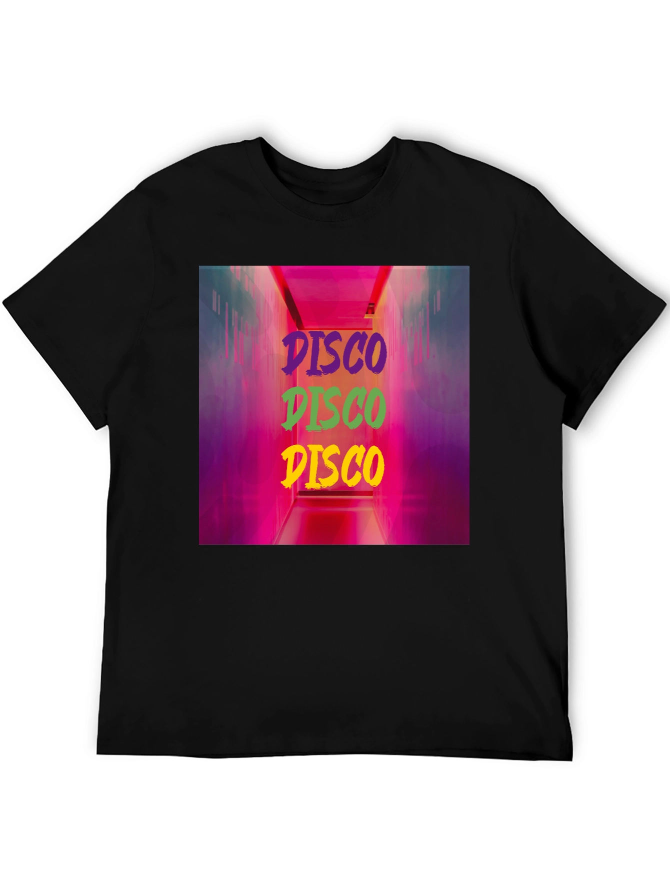 Retro Disco Graphic Print T-Shirt
