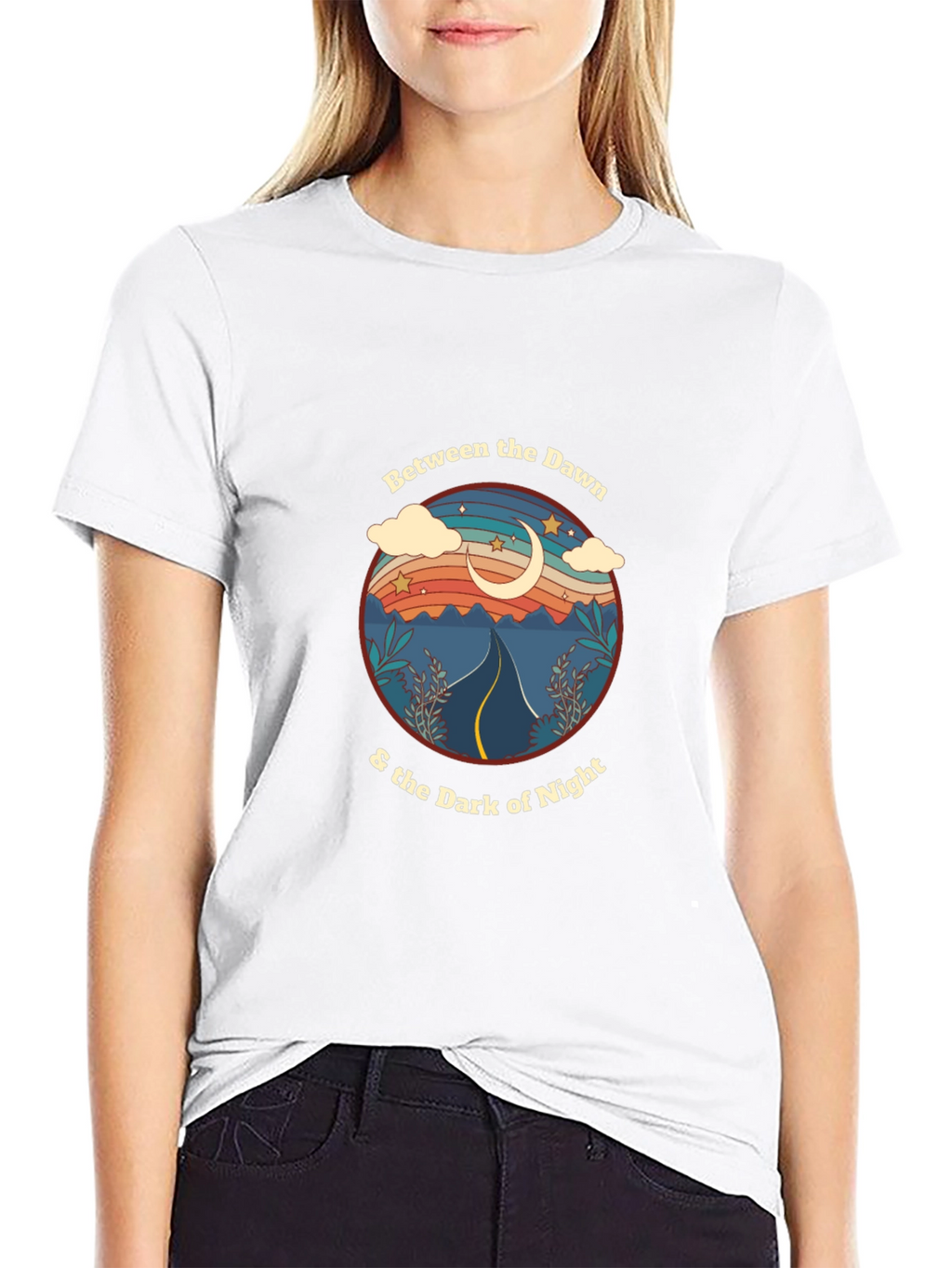 Retro Dawn & Night Graphic Tee