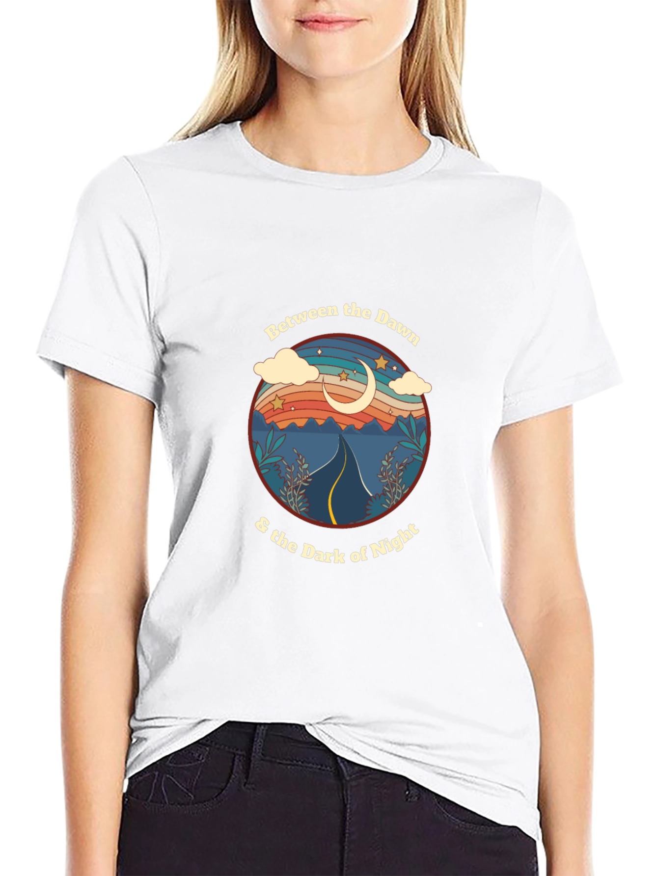 Retro Dawn & Night Graphic Tee