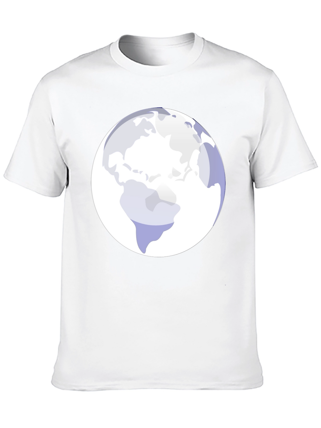 Earth Graphic Tee - Modern Black Cotton Blend Shirt