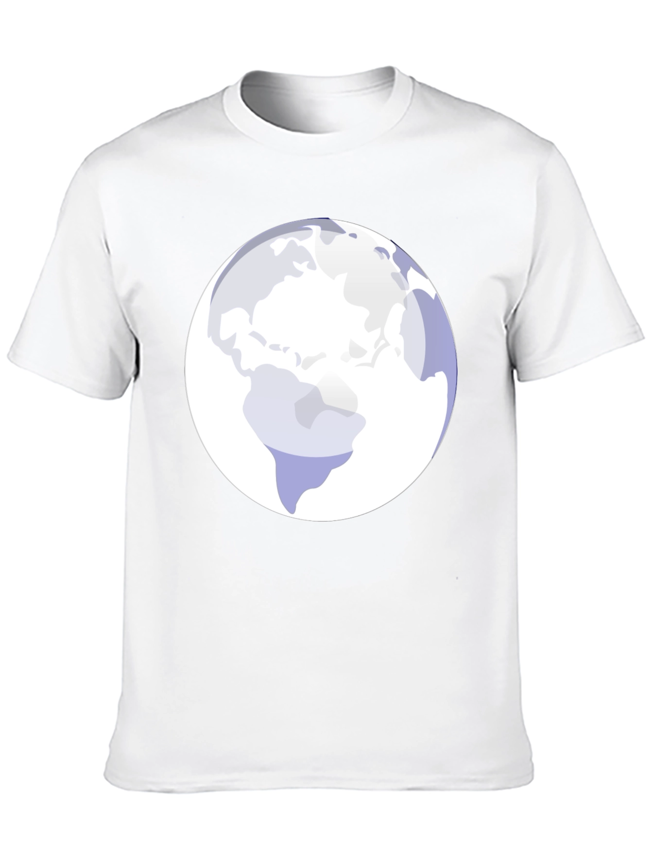 Earth Graphic Tee - Modern Black Cotton Blend Shirt
