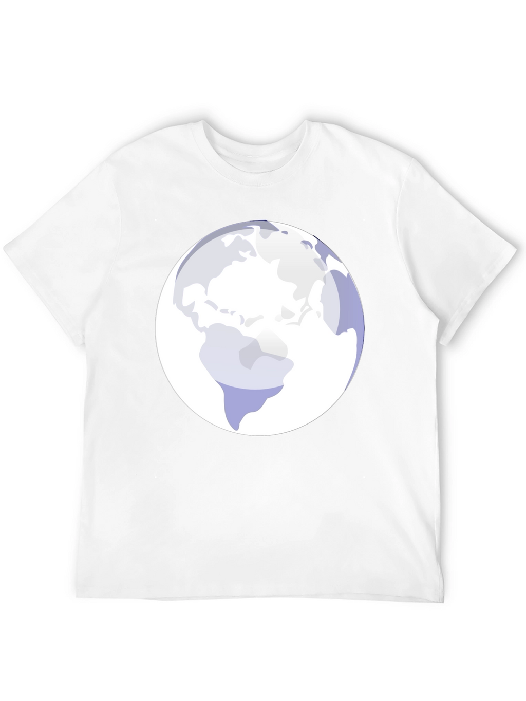 Earth Graphic Tee - Modern Black Cotton Blend Shirt