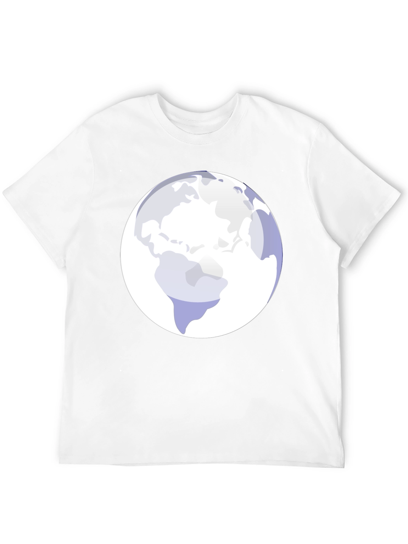 Earth Graphic Tee - Modern Black Cotton Blend Shirt