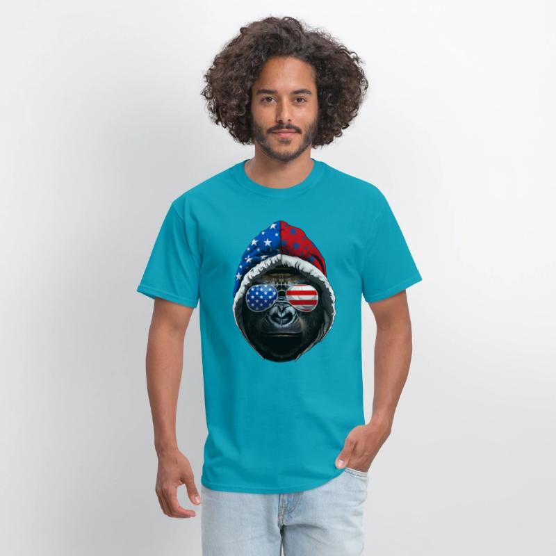 4th Of July Gorilla Lover USA American Flag