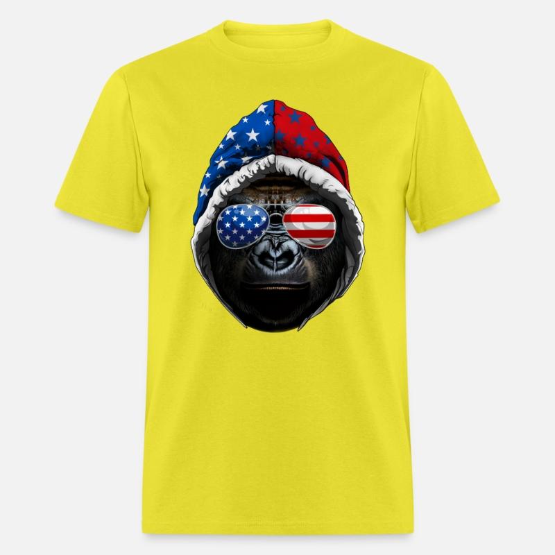 4th Of July Gorilla Lover USA American Flag