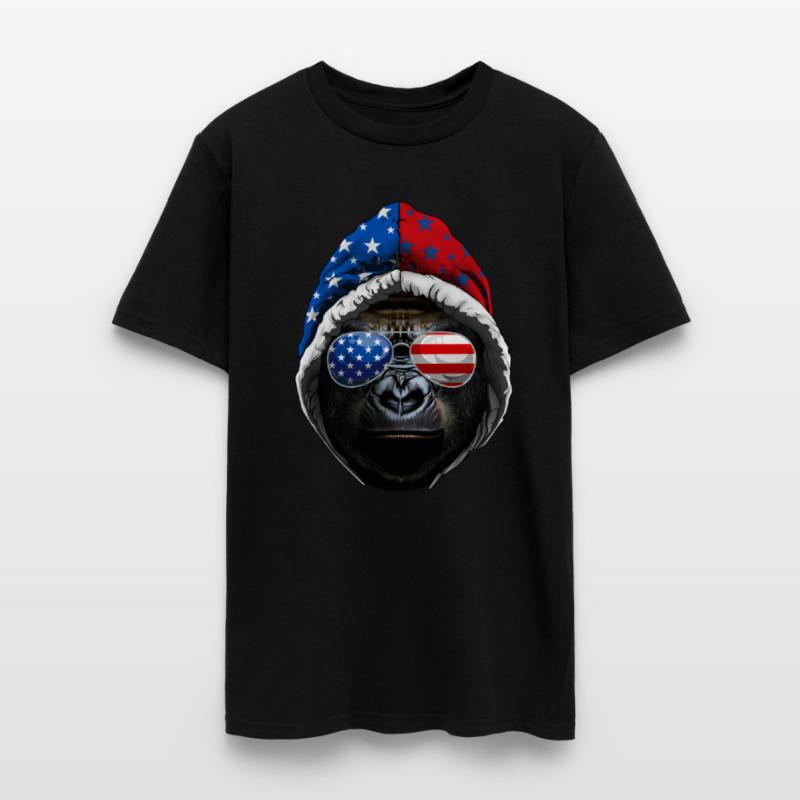 4th Of July Gorilla Lover USA American Flag