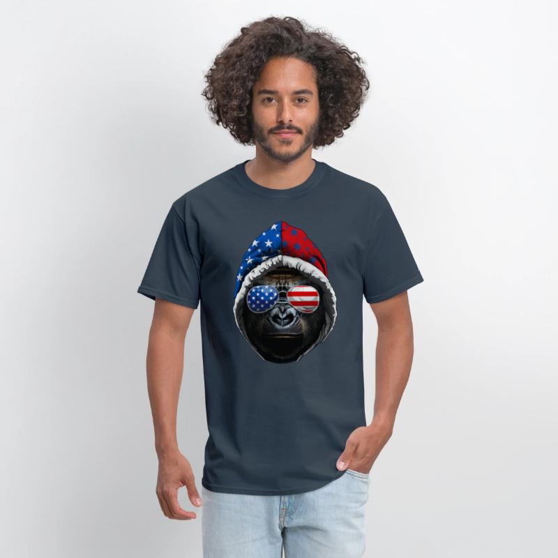 4th Of July Gorilla Lover USA American Flag
