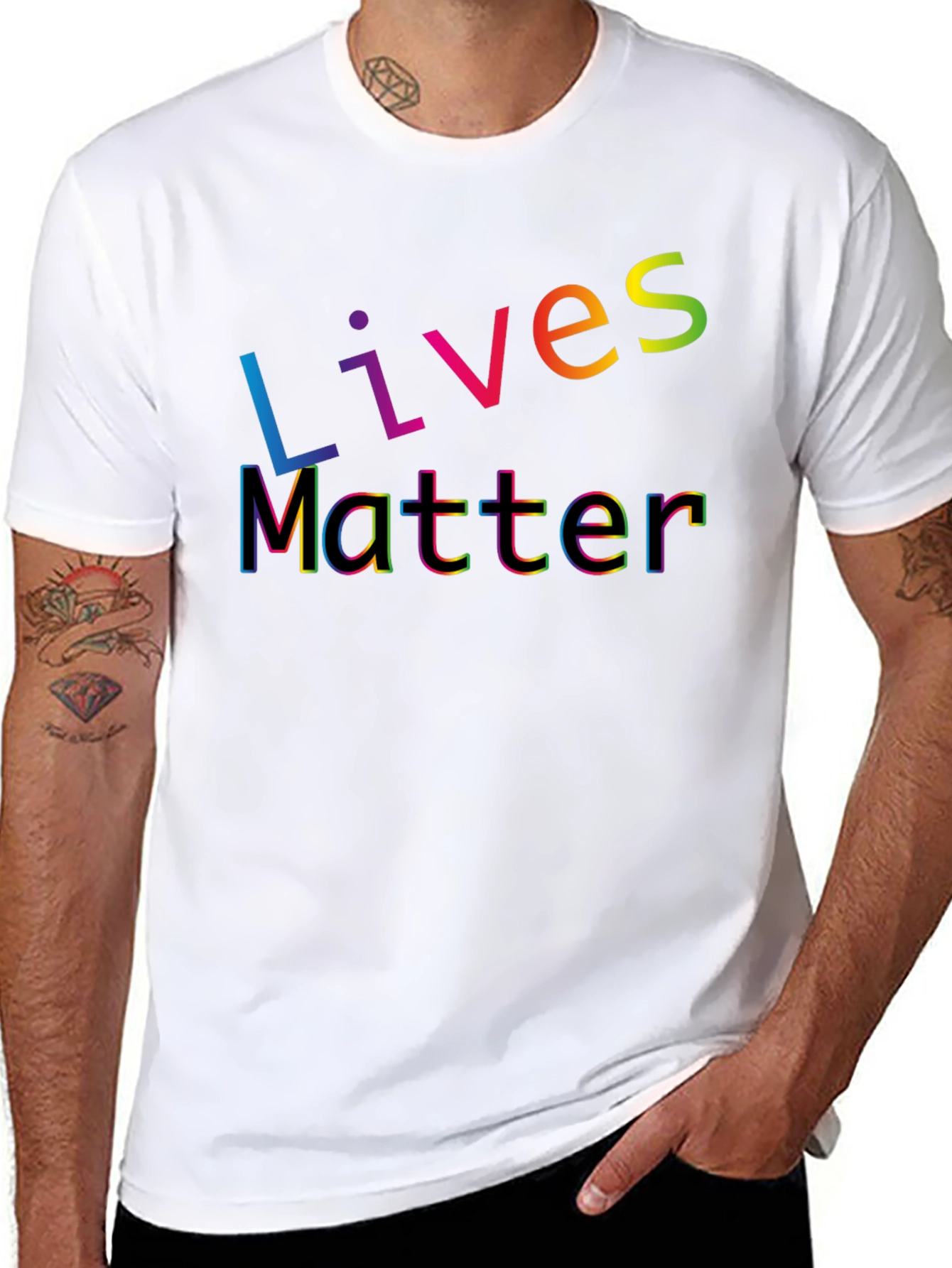 Lives Matter Rainbow T-Shirt