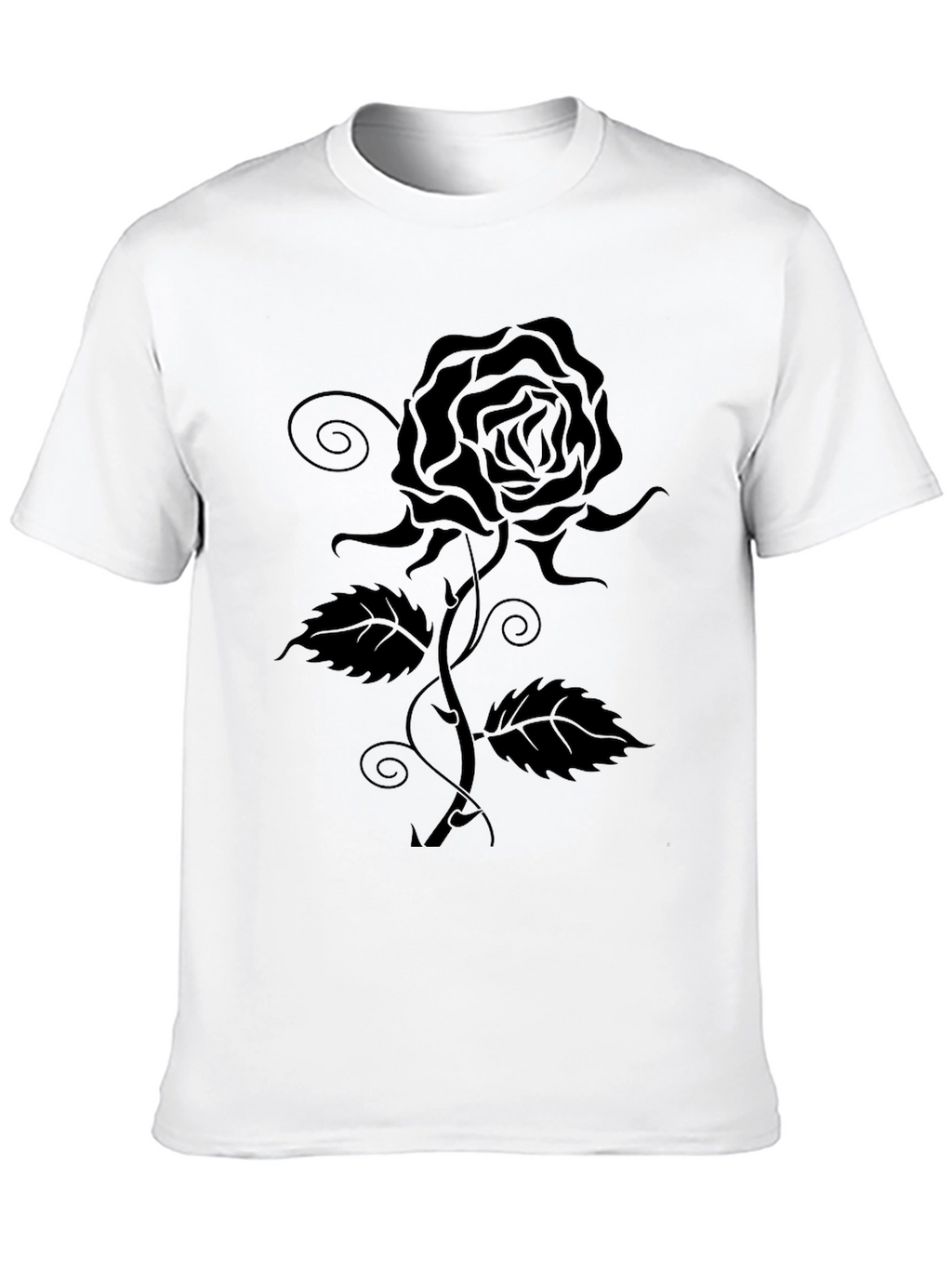 Black Rose Graphic T-Shirt - Dark Aesthetic
