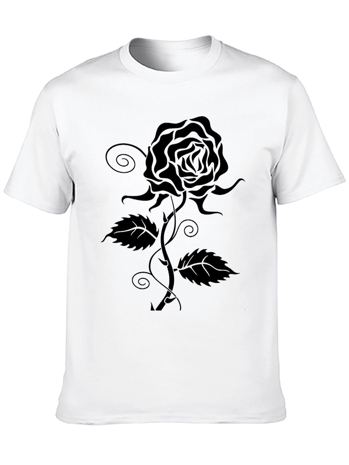 Black Rose Graphic T-Shirt - Dark Aesthetic