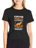 German Shepherd Wake Up T-Shirt - Black