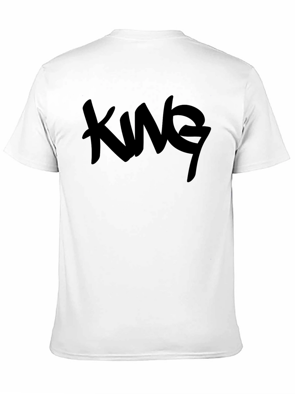 King Graphic Print Mens Black T-Shirt