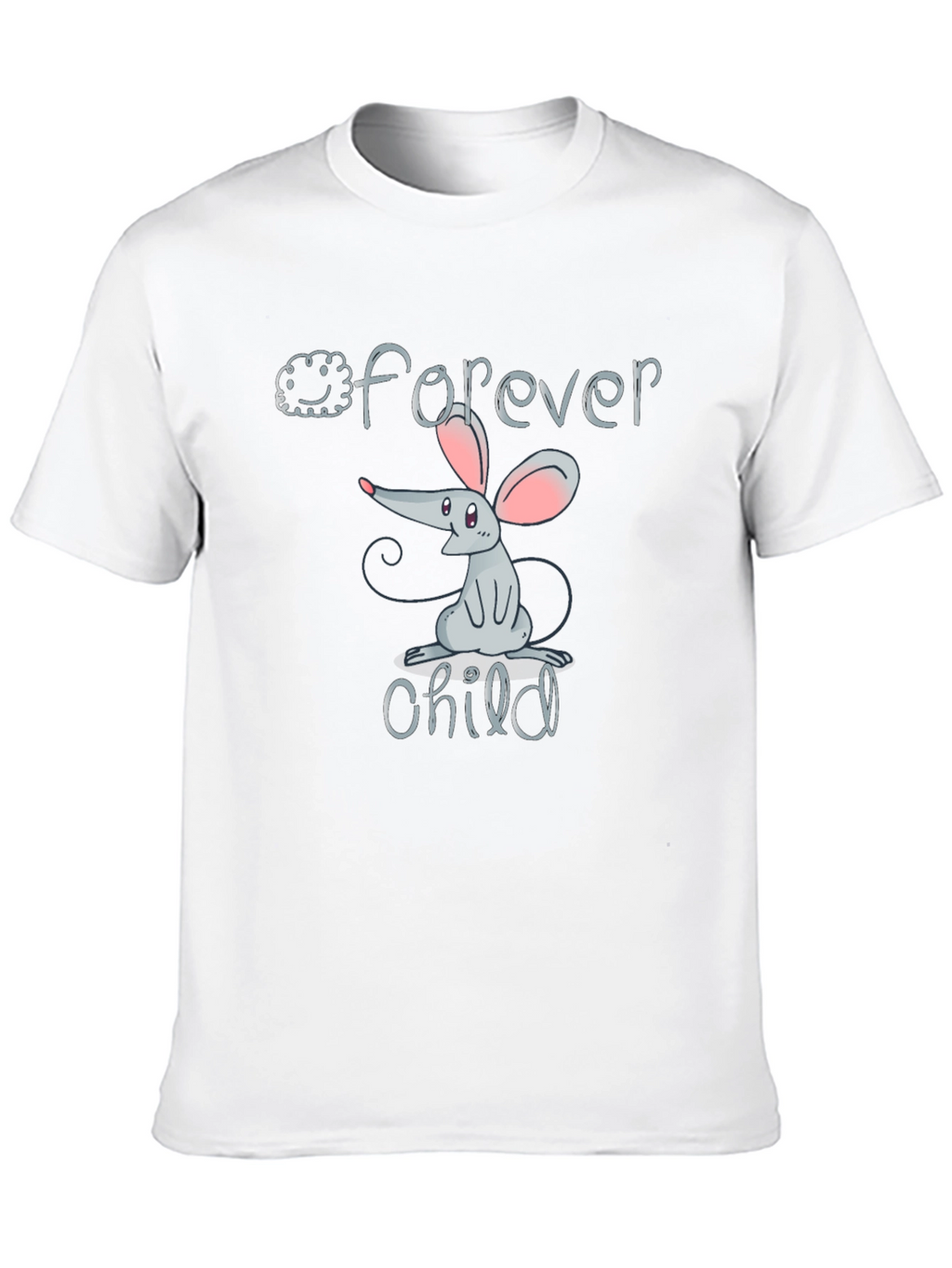 Forever Child Mouse Graphic Black T-Shirt