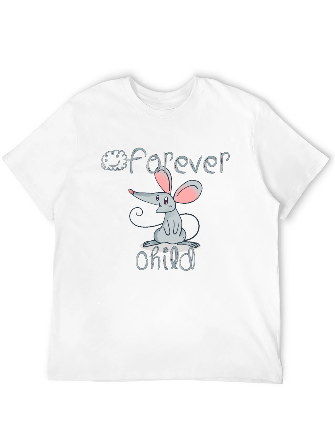 Forever Child Mouse Graphic Black T-Shirt