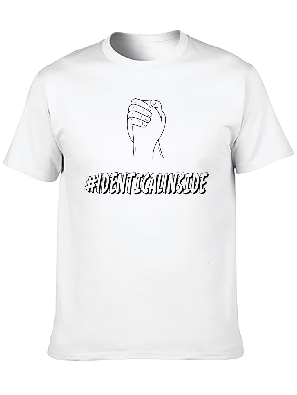 Identical Inside Black Graphic Tee