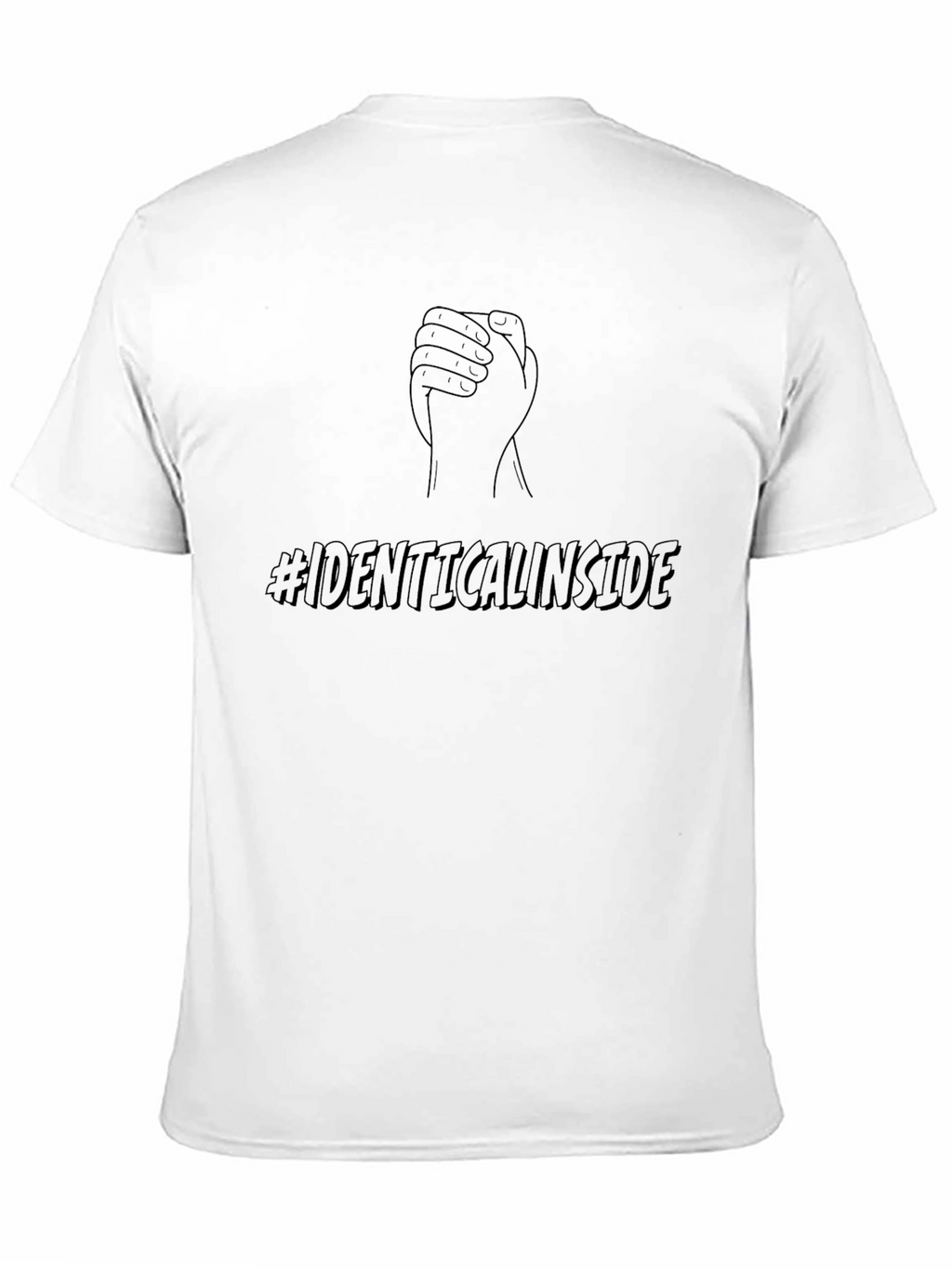 Identical Inside Black Graphic Tee