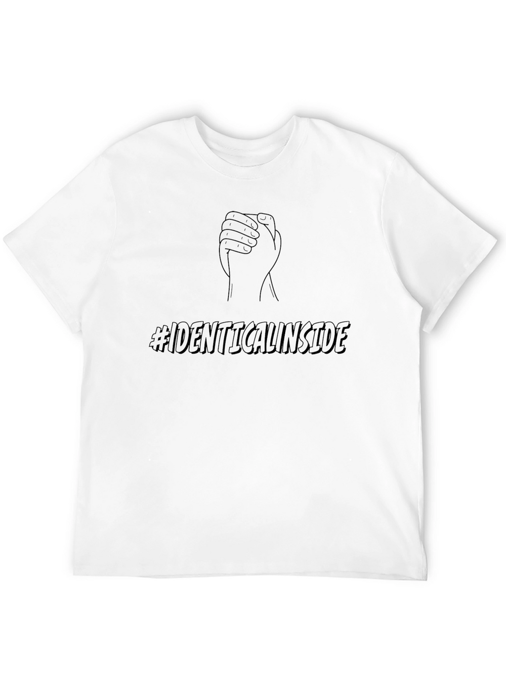 Identical Inside Black Graphic Tee