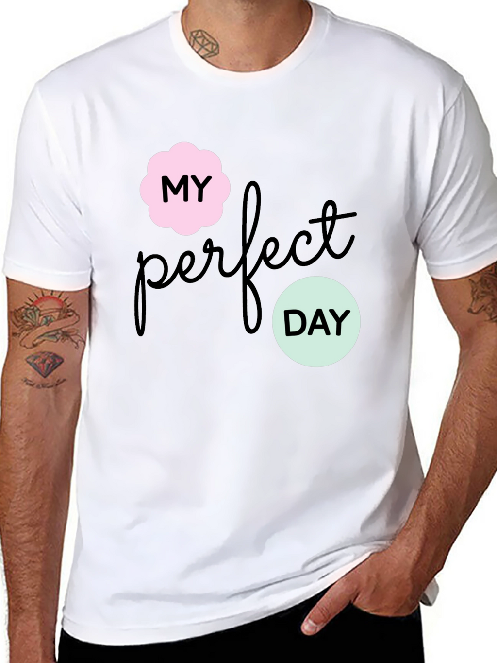 My Perfect Day Graphic Tee - Stylish Black T-Shirt