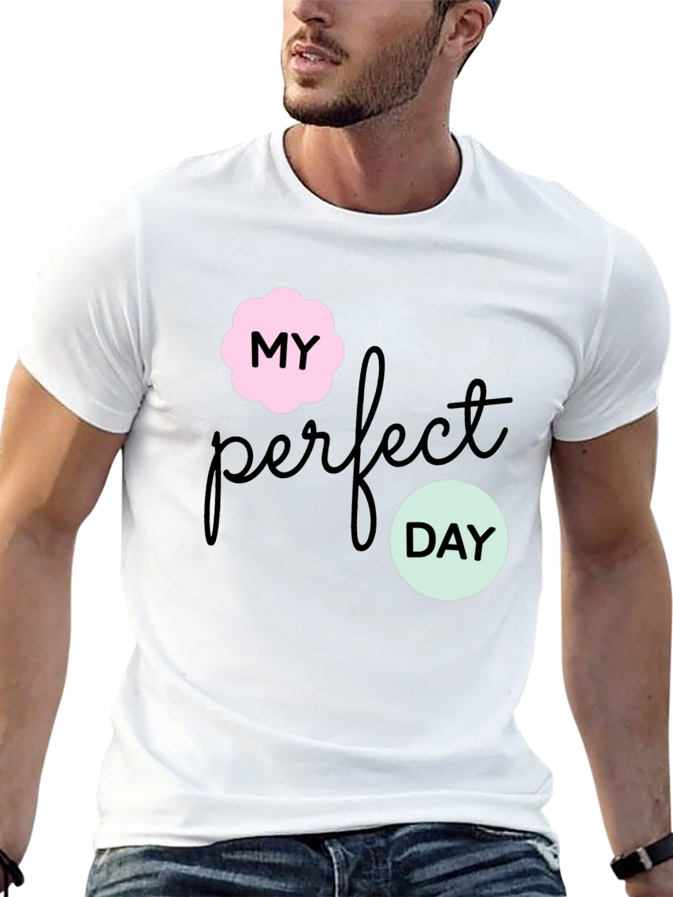 My Perfect Day Graphic Tee - Stylish Black T-Shirt