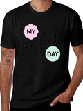 My Perfect Day Graphic Tee - Stylish Black T-Shirt