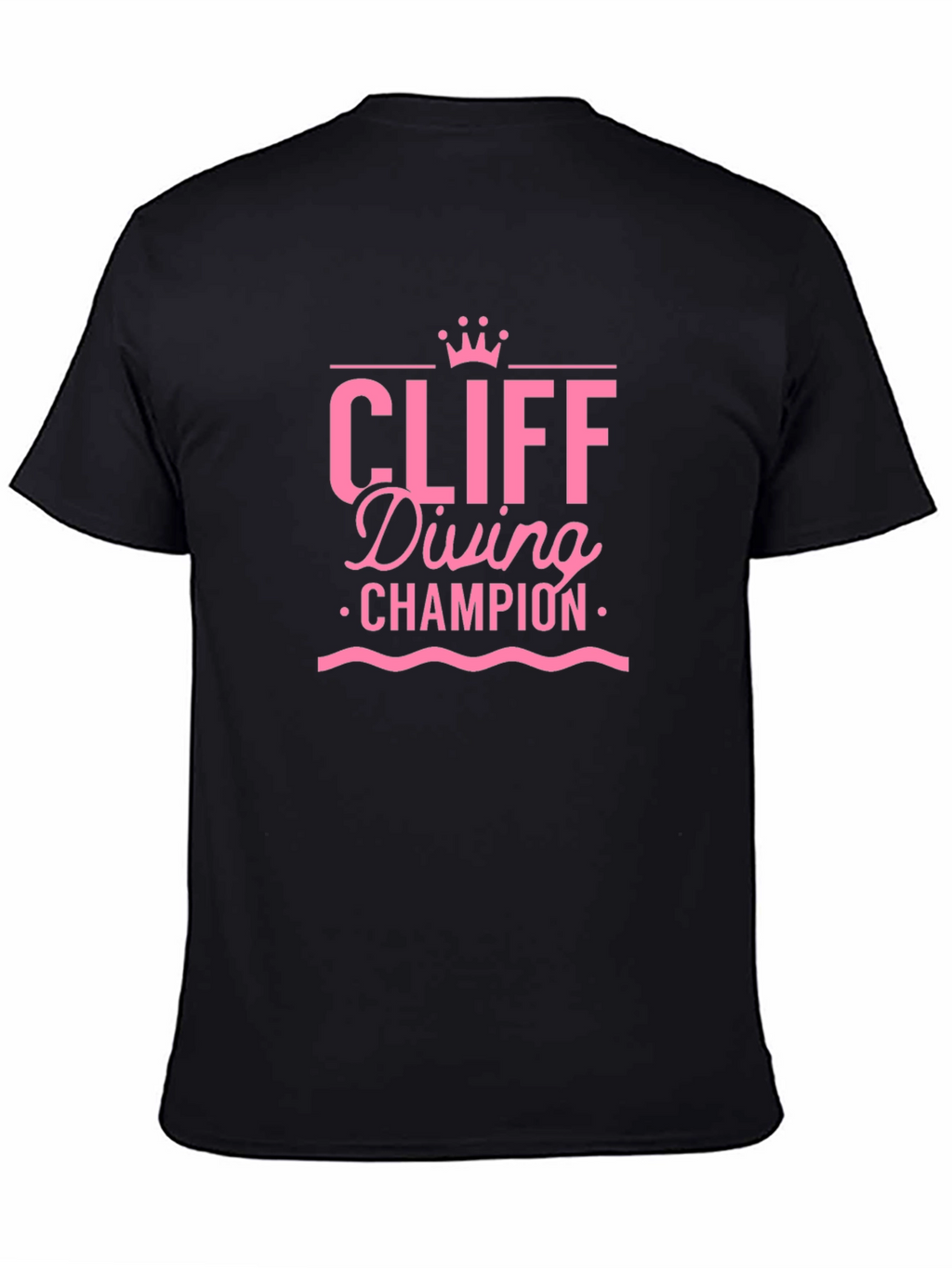 Cliff Diving Champion Graphic Tee - Black