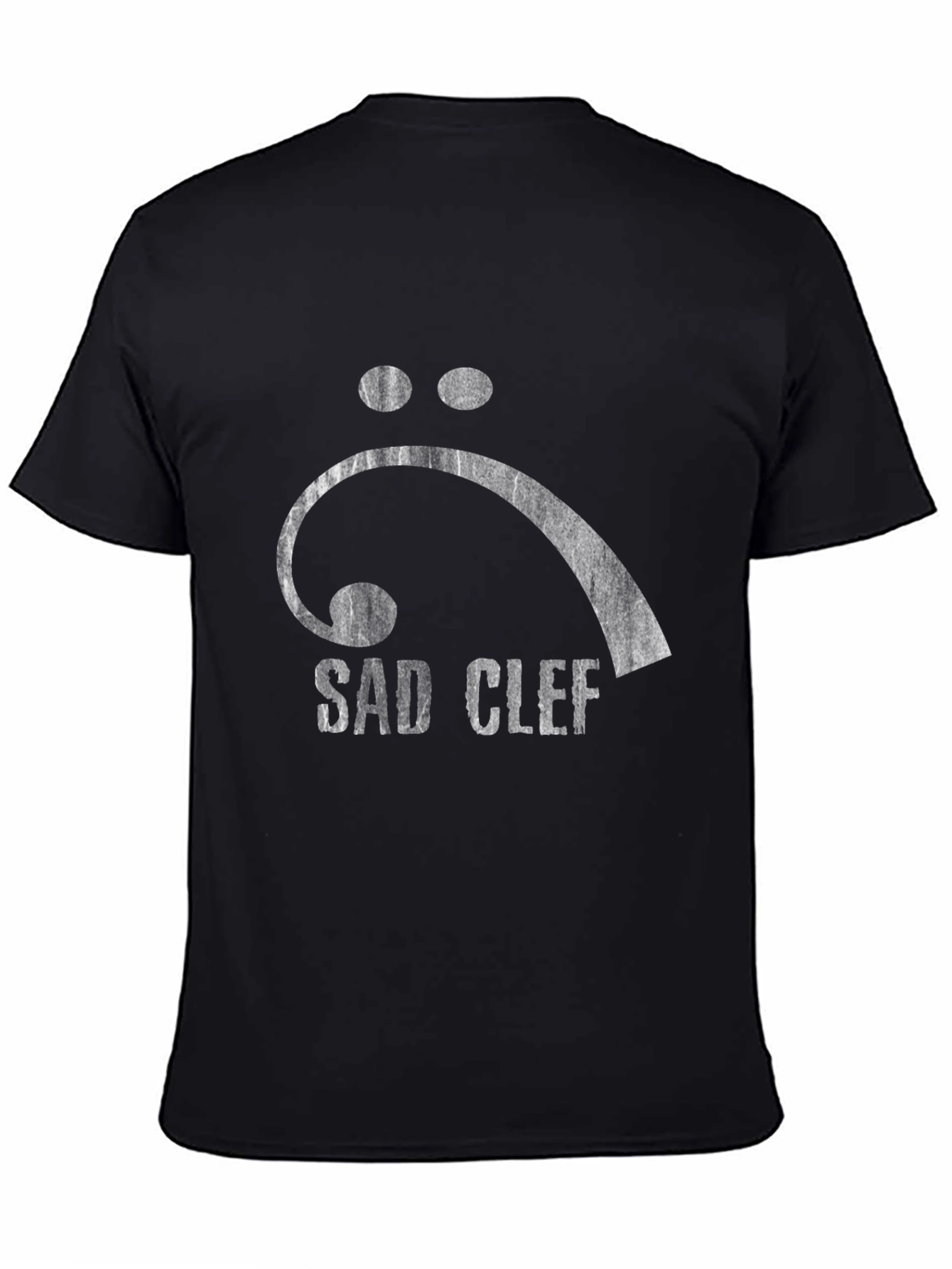 Sad Clef Graphic Tee - Black T-Shirt