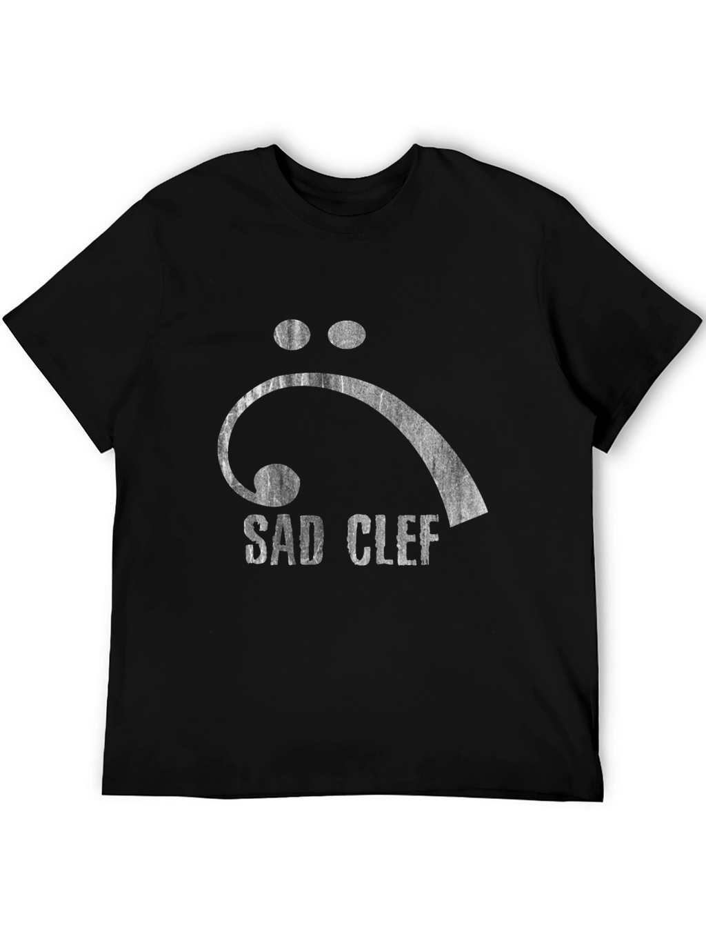 Sad Clef Graphic Tee - Black T-Shirt