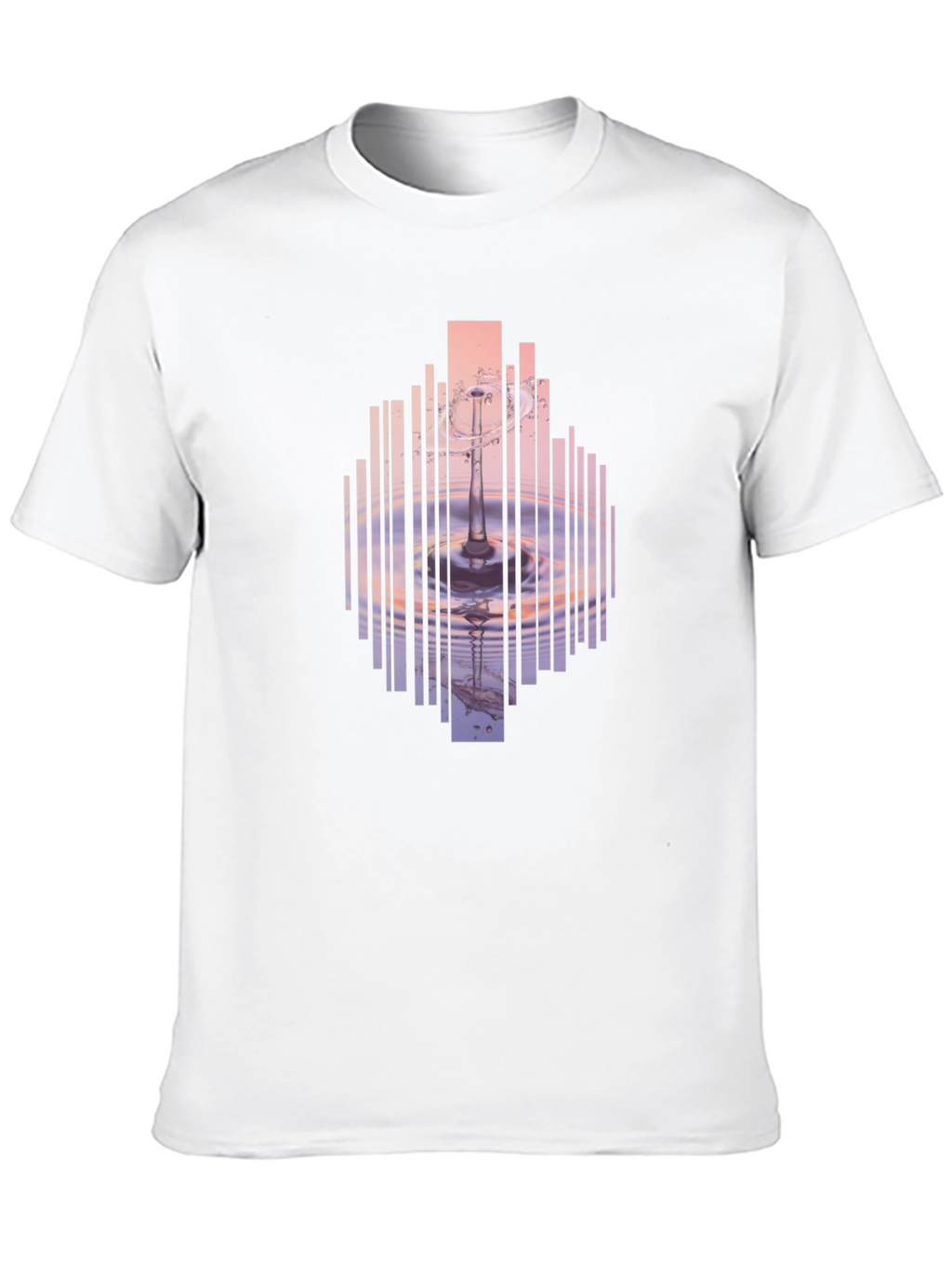 Abstract Water Ripple Graphic T-Shirt