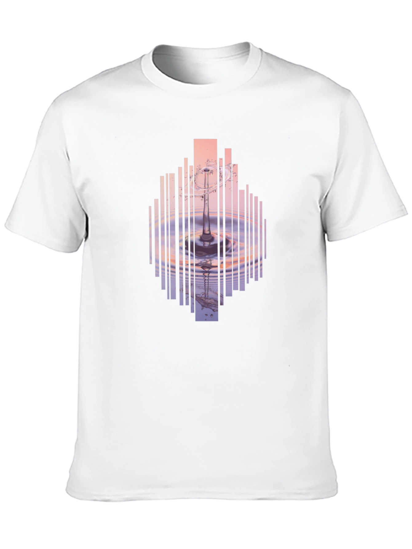 Abstract Water Ripple Graphic T-Shirt