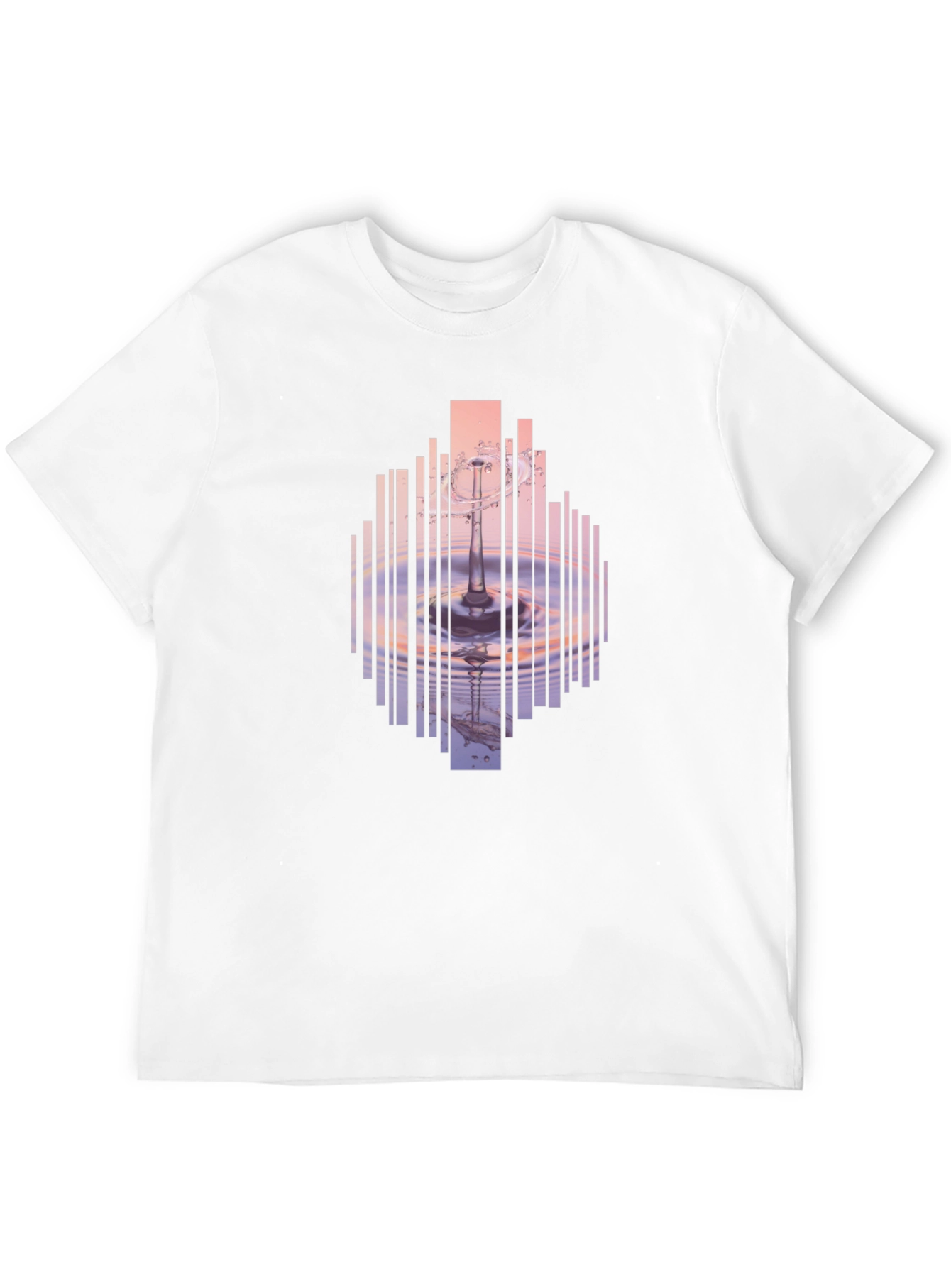 Abstract Water Ripple Graphic T-Shirt