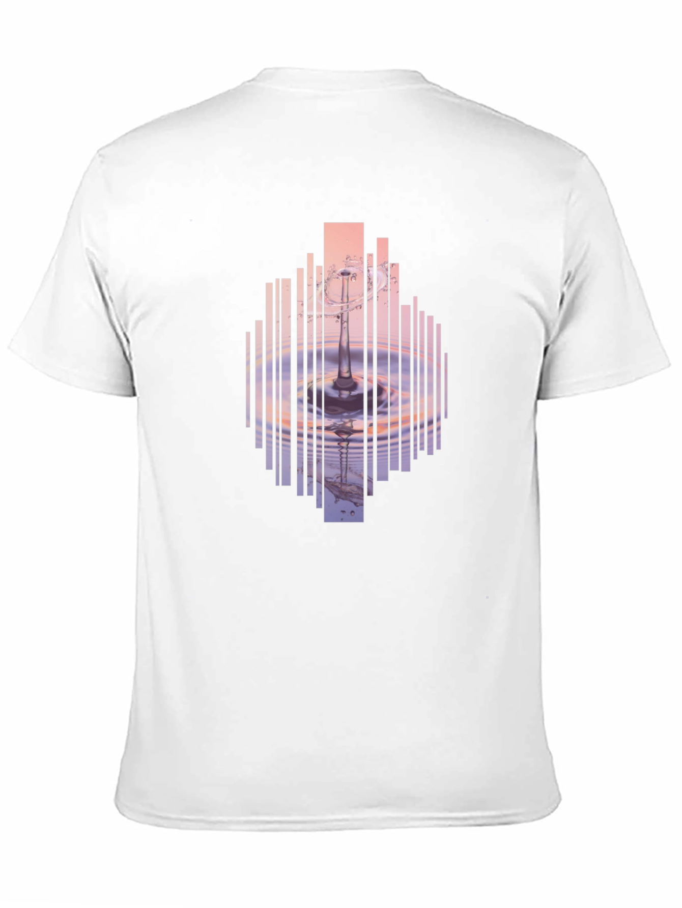 Abstract Water Ripple Graphic T-Shirt