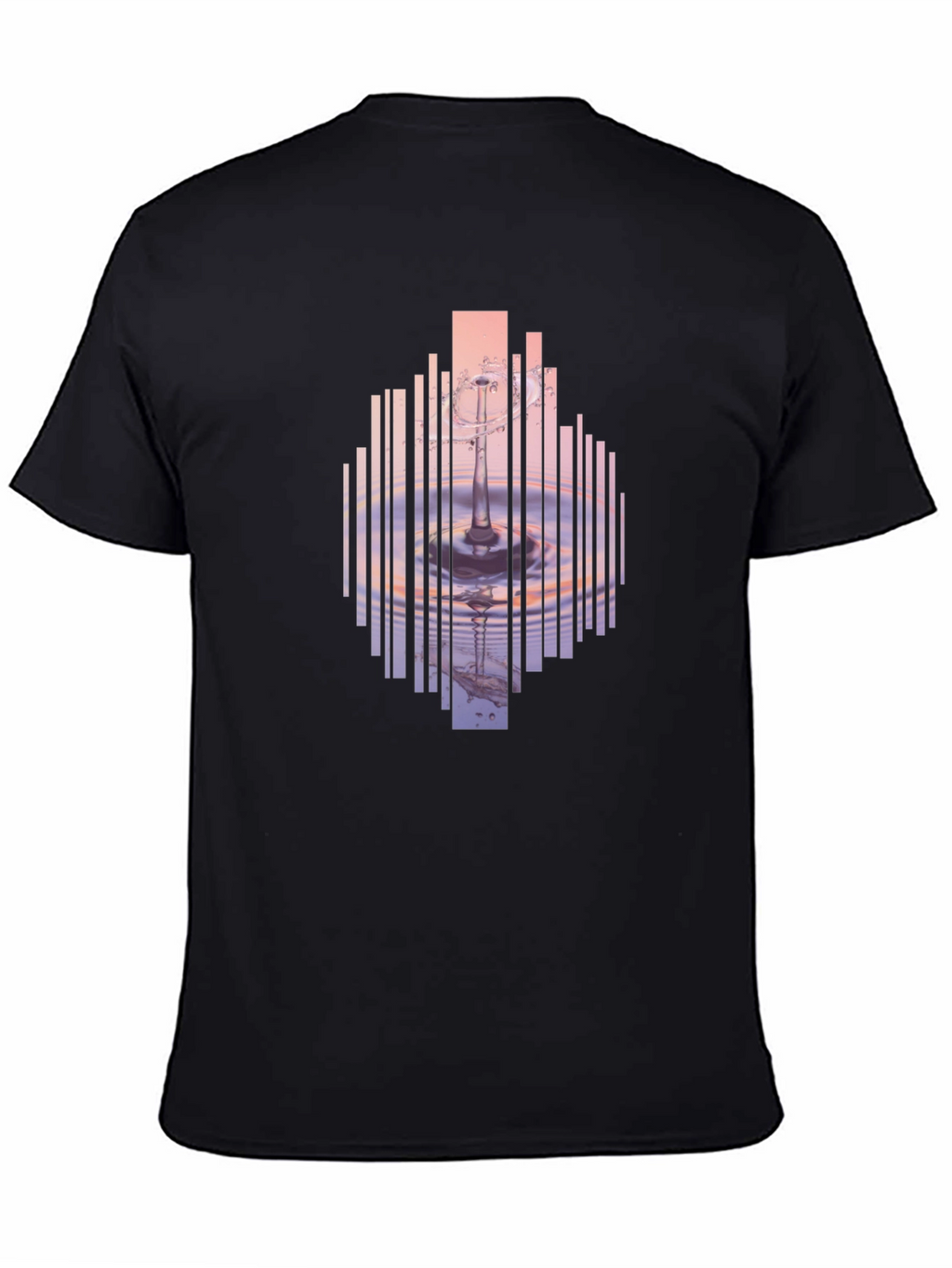 Abstract Water Ripple Graphic T-Shirt
