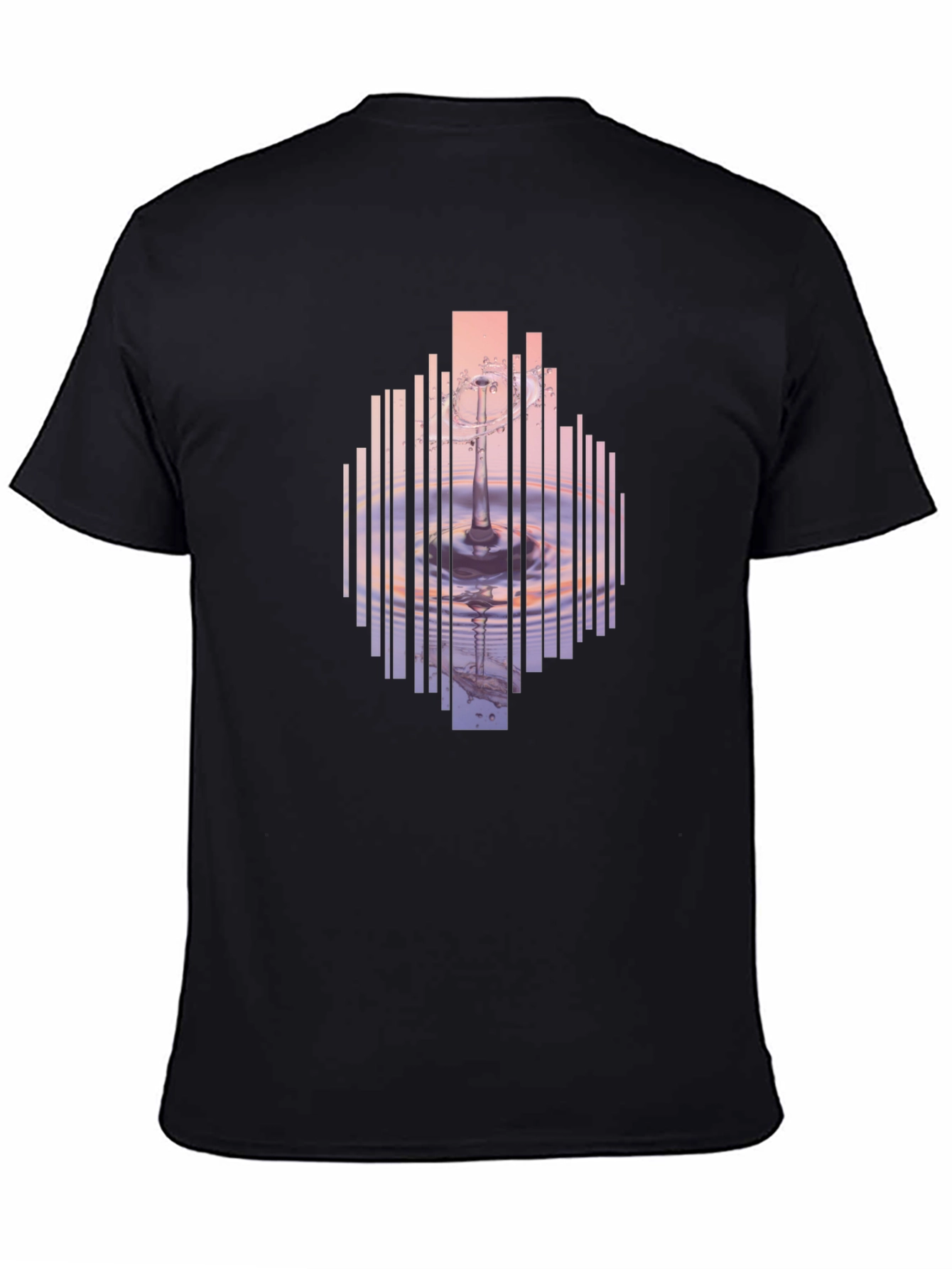 Abstract Water Ripple Graphic T-Shirt