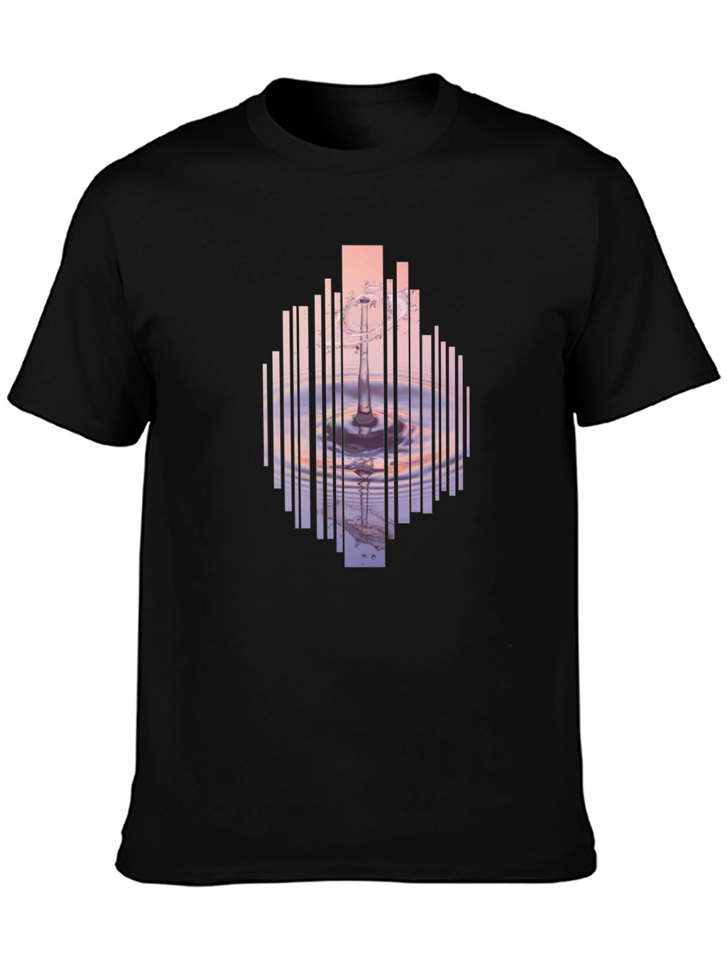 Abstract Water Ripple Graphic T-Shirt