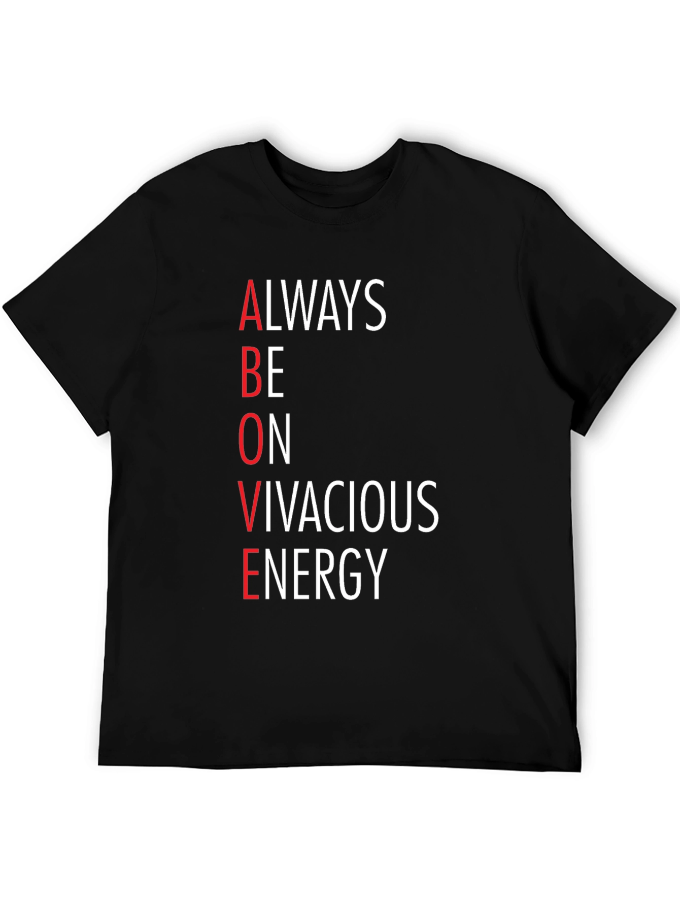 ABOVE Vivacious Energy Graphic Tee - Black