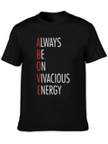 ABOVE Vivacious Energy Graphic Tee - Black
