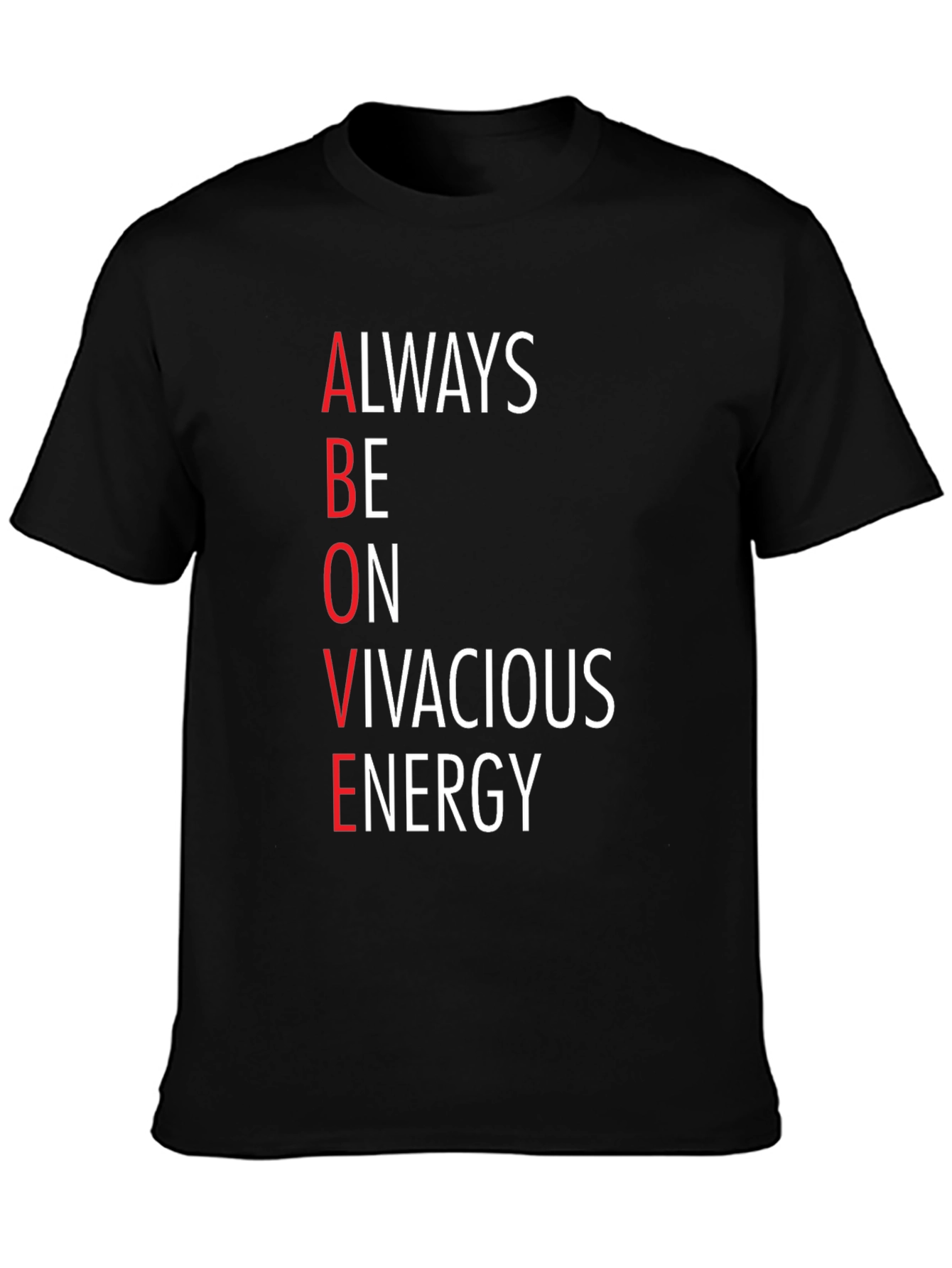 ABOVE Vivacious Energy Graphic Tee - Black