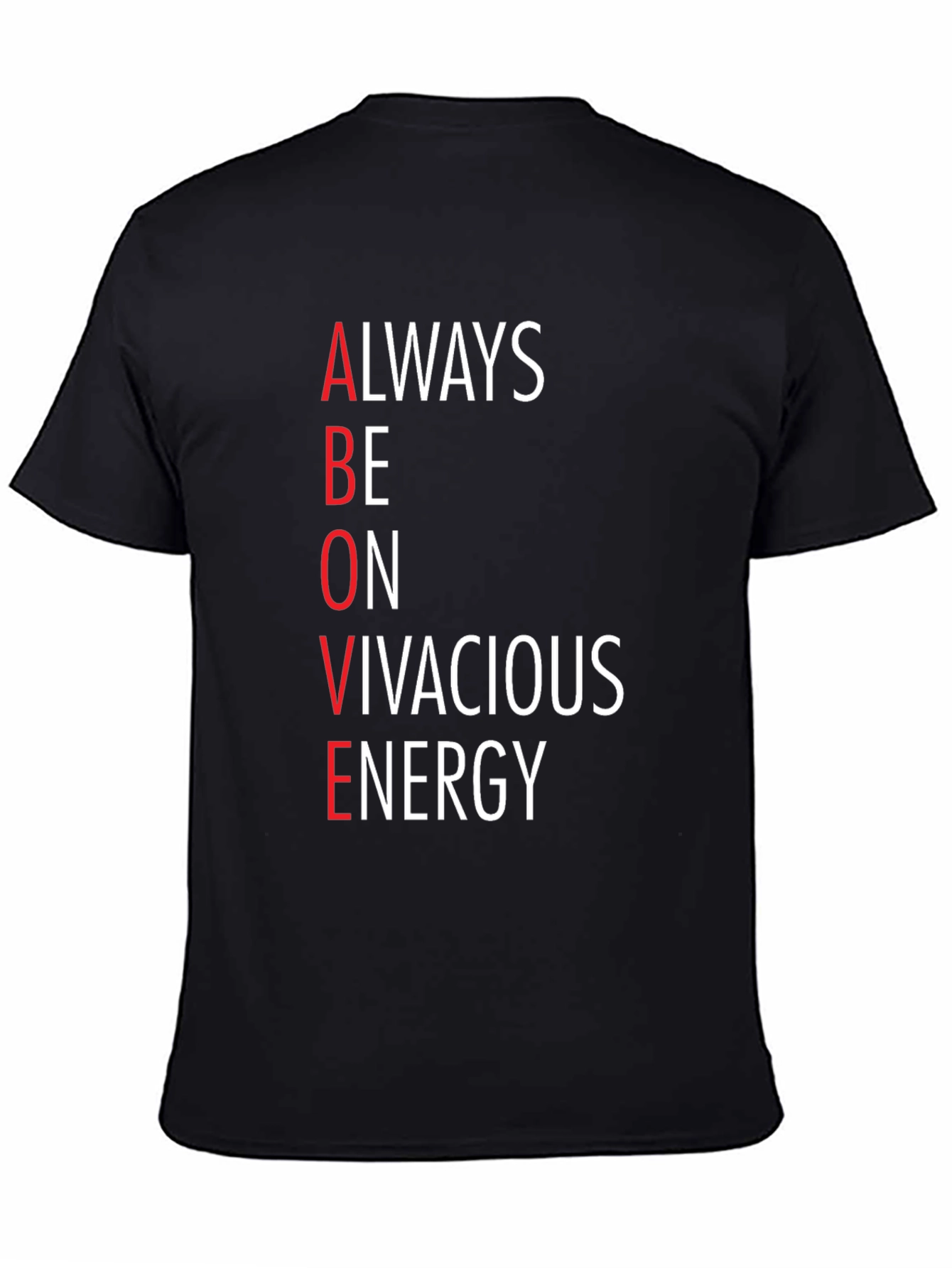 ABOVE Vivacious Energy Graphic Tee - Black