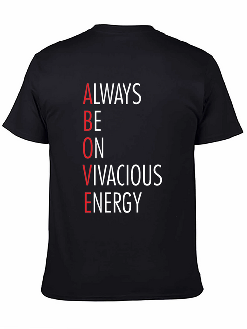 ABOVE Vivacious Energy Graphic Tee - Black