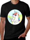 Cool Unicorn Cocktail Graphic Tee